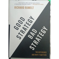 Good Strategy Bad Strategy by Richard Rumelt (Hardcover)