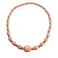 David Webb Gold, Coral and Enamel Necklace