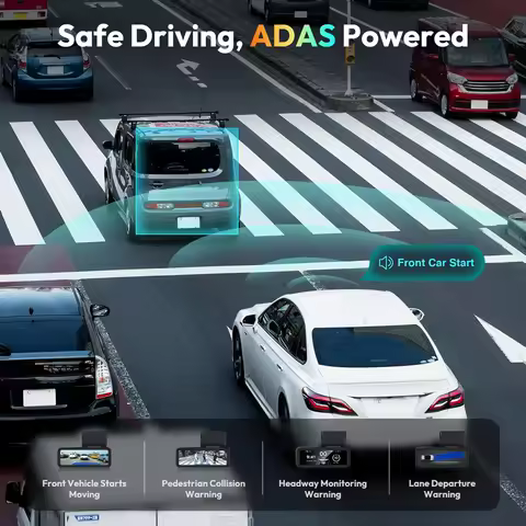 Kocam Dash Cam 4K 3.2 Inch Mini Car Dvr Dual Lens With GPS WIFI ADAS 24h Parking 2.5K Rear View Came