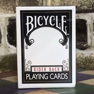 BICYCLE Playing Cards RIDER BACK BLACK without the spade symbol Rare