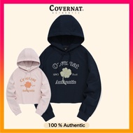 COVERNAT Women's Arch Clover Heart Crop Hoodie - 2 Colors