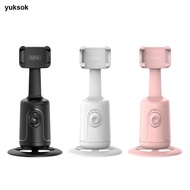 [yuksok] Auto Face Tracking Phone Holder Face Phone Tracking Tripod 360 Rotation Smart for Vlog