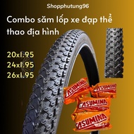 Sports bike tire and tube Combo 26x1.95; 24x1.95; 20x1.95