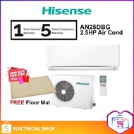 Hisense 2.5HP Air Conditioner Non-Inverter Aircond Penghawa Dingin [Free Floor Mat]