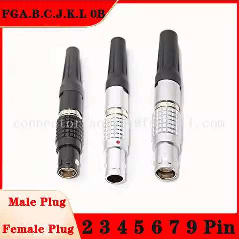 FGA FGB FGC FGJ FGK FGL FGM FGD FGE FGF FGI 0B 2 3 4 5 6 7 9 Pin Holes Male Plug Female Plug With 2 