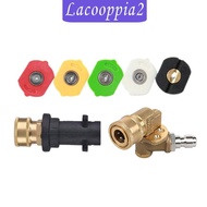 [Lacooppia2] High Pressure Washer Adapter 5000PSI Pressure Connector Practical 1/4'' Quick Connect Adapter for Garden Home Cleaning