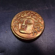 I God of Sun Gilt Ancient Coins Solid King General Coins Ancient Greece Silver Coins Hercules Athens