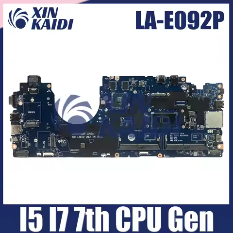 For Dell Latitude 5580 Laptop Motherboard LA-E092P i5-7300U i7-7600U 930MX 2G 07W357 0309W1 07RD9D N