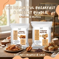 RACB CHURROS AND CHOCOLATE CHIPS for baking mixes with free piping bag and cinnamon sugar f