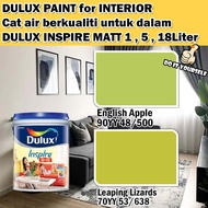 ICI DULUX INSPIRE INTERIOR MATT 18 Liter English Apple / Leaping Lizards