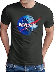 NASA Empire T-Shirt | Men's | Death Star Death Star Space Film Fan | S - 5XL, dark grey, Large