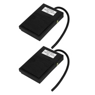 2個FS-1 AC 10A 250Vフットペダルスイッチ瞬間的な黒い機械(2 Pcs FS-1 AC 10A 220V Pédale Commutateur Momentary Black Machi