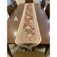 Elegant Table Runner Flower Theme 35 x 210cm [READY STOCK]