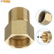 【TWILIGH】M22 15mm Male Thread To M22 14mm Female Metric Adapter Pressure Washer Brass