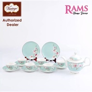 HOT🔥ORIGINAL VANTAGE 14PCS TEA SET + 2PCS DESSERT PLATE-TIFFANY BLUE