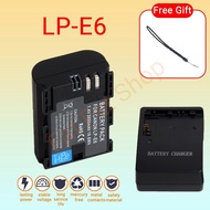 LP-E6 LP-E6N Battery 7.4V 2650mAh, Suitable For Canon 5D2 5D3 6D 7D 60D 70D 80D 5DSR R7 R6 Mark II 5