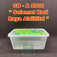 TAPAU - CB A1000 Rectangular Disposable Plastic Food Container With Lid  HARI RAYA SPECIAL EDITION [
