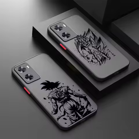 Dragon Ball Saiyan Line Logo For OPPO Find X3 X5 Lite Pro A98 A94 A93 A78 A79 A76 A58 A57 5G Frosted