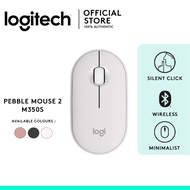 Logitech Pebble 2 M350s/M350 Slim Compact Bluetooth Wireless Mouse With Customizable Button Laptop P