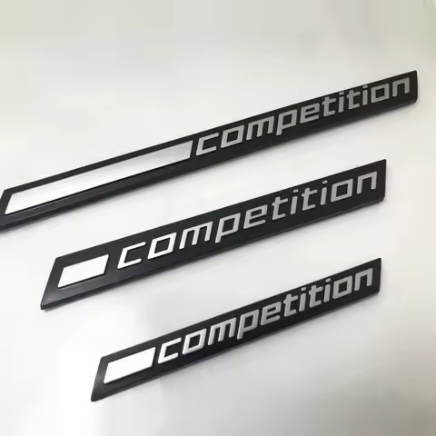 3D ABS Black COMPETITION Bar Underlined Emblem for 3 5 7 Series Thunder Edition M1 M2 M3 M4 M5 M6 X5