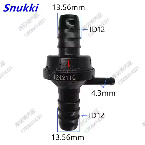 ID12 one-way valve non-return valve one way valve air pump vacuum check valve for car 1pc