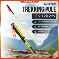 TaffSPORT Folding Hiking Stick Trekking Pole Aluminum 7075 120cm - 7075