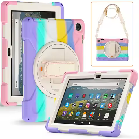 Armor Shockproof Kids Safe Case For Amazon Kindle Fire HD8 2024 2022 HD 8 plus 2022 12th Gen 8" Tabl
