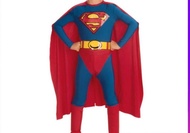 ชุดซูเปอร์แมนสำหรับเด็ก ชุดจั๊มสูทคอสเพลย์ซูเปอร์ฮีโร่ Superman Costume for Kids Superhero Cosplay J