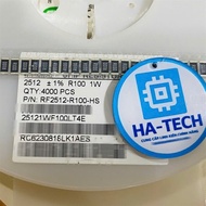 Genuine paste resistor 2512 2R7 2.7R 1% 1W 10c wire