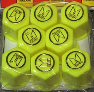 THL ฝาครอบน็อตล้อเบอร์41 รุ่นพิมพ์ลายISUZU #  สีเหลือง(ราคาต่อชุด 8 ฝา)
