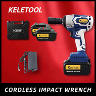 KELETOOL Cordless Impact Wrench High Torque Brushless Driver Battry Drill Impek Tool Set