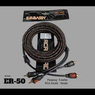 EMBASSY 5 METER RCA AUX CABLE RCA Cable