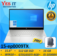 HP Laptop ENVY 15-ep0009TX 15.6" TouchScreen Silver (i5-10300H 16GB 512GB GTX1650Ti W10 H&S 2YW) FRE