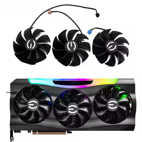 87MM 4Pin GPU Cooling Fan PLD09220S12H For EVGA RTX3070 3080 3080Ti 3090 FTW3 Graphics Video Card