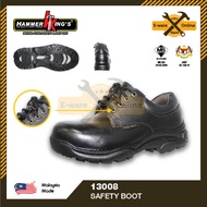 Hammer Kings 13008 Safety Shoe  Hammer King Safety Boot  Boots for Men  Black Hammer Safety Shoes  S