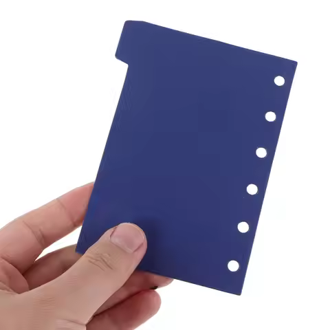 5Pcs Sturdy Paper Dividers with Tabs Mini Binder Dividers for A7 Discbound Notebooks Quick Indexing 