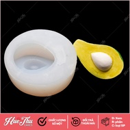 Avocado silicone mold for making 3D and 4D jelly cakes
