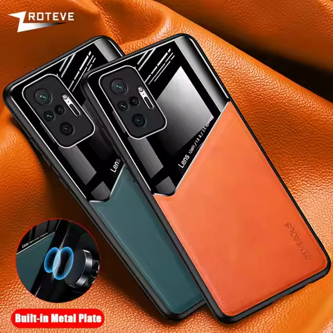 For Redmi Note10 Pro Case ZROTEVE PU Leather Soft Frame Hard PC Cover For Xiaomi Redmi Note 10 s 10S