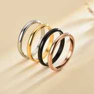แหวนสแตนเลสแท้ สำหรับชายและหญิง ขนาด 2มม แหวนมินิมอล สแตนเลส2mm  ผลิตจากสแตนเลส316L ไม่ลอกไม่ดำ ใส่ได้นาน