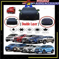Haval H1 H2 H6 GWN Hybrid Elite H9 Jolion 190T Black Zip Protection Car Cover Waterproof Sunproof Se