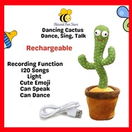 nice Dencing Cactus Cactus Plush Toy Talk Kaktus Bercakap Dancing toy song