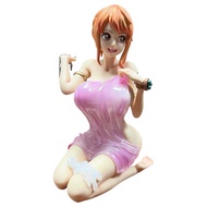 Washing Nami Bath Towels One Piece ONEPIECE Figure 16cm Anime ONE PIECE PVC Action Figures s