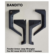 Bandito Fender Armor Jeep Wrangler For RC Axial SCX10 II RGT Freemen