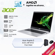 Acer Aspire 3 A315-24P-R75Z /  A315-24P-R4RQ Notebook - Pure Silver (R5-7520U/16GB OB*/512GB NVME/15