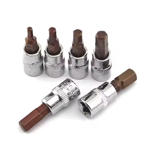 1/4 Inch Drive Hexagon Metric Allen Key Socket Bit H2 H3 H4 H5 H6 H7 H8 H10
