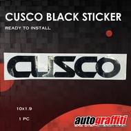 Cusco Black (10" x 1.9" in) Sticker