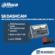 DAHUA S8 DASHCAM 8MP 4K DUAL VISION BUILT-IN GPS 3 INCH BUILT-IN WIFI AP CAR CAMERA