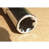 E12 star tube, 3/8 handle, 6.3cm long Pittsburgh Cr-v, Japanese product
