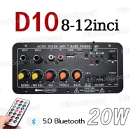 Papan Dengan Serat Optik D50 12v-24v/220v Bluetooth Power Amplifier Papan Audio Amplifier Rumah Kara
