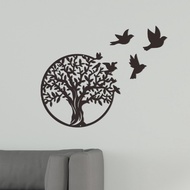 Petsola Cây chim trang trí tường bằng kim loại nghệ thuật Tượng điêu khắc Treo Tường Tranh Tường Làm